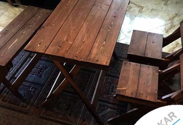 میز ناهارخوری و صندلی چوب